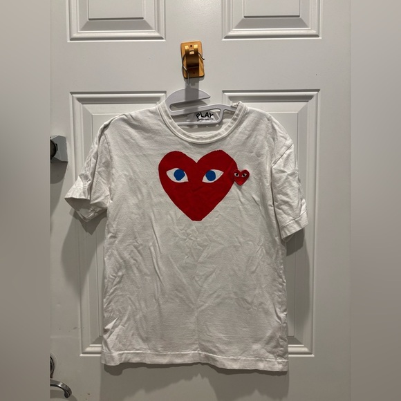 Comme des Garçons PLAY Large Heart Cotton Tee sz m - Picture 2 of 5